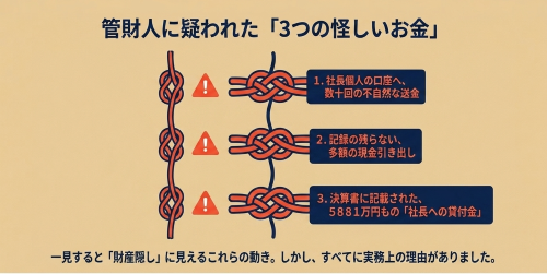 破産管財人 調査 代表者口座 現金引出し 役員貸付金