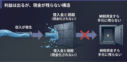 利益が出ても現金が残らない会社の仕組み
